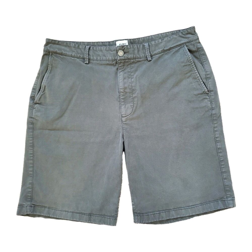Flint And Tinder Weathered Gray Size 36 Mens 9.5" Chino Shorts Outdoor Casual